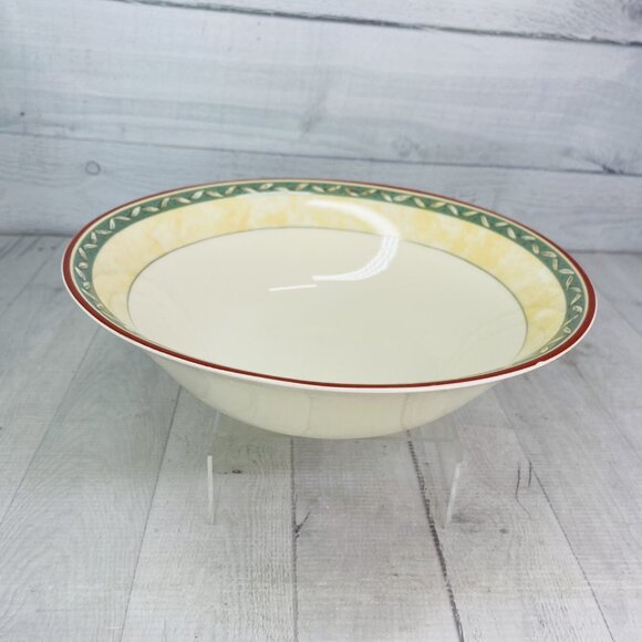 PTS international Interiors PROVENCE Fruit Leaves Porcelain Round Serving Bowl - Picture 4 of 16